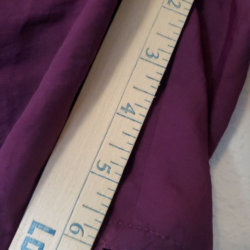 Arena Mens Swim Trunks Maroon Burgundy Blue Logo Elastic Waist Pockets Size M - Picture 9 of 15
